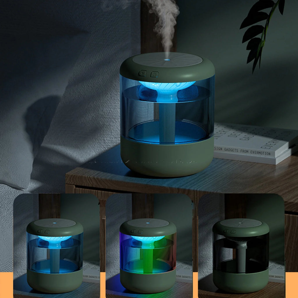 2023 Promotion on Sale, U Humidifier with Colorful Light ,Large Capacity 1.2L Quiet Cool Mist Humidifier for Bedroom and Office ,Plants, Easy to Clean