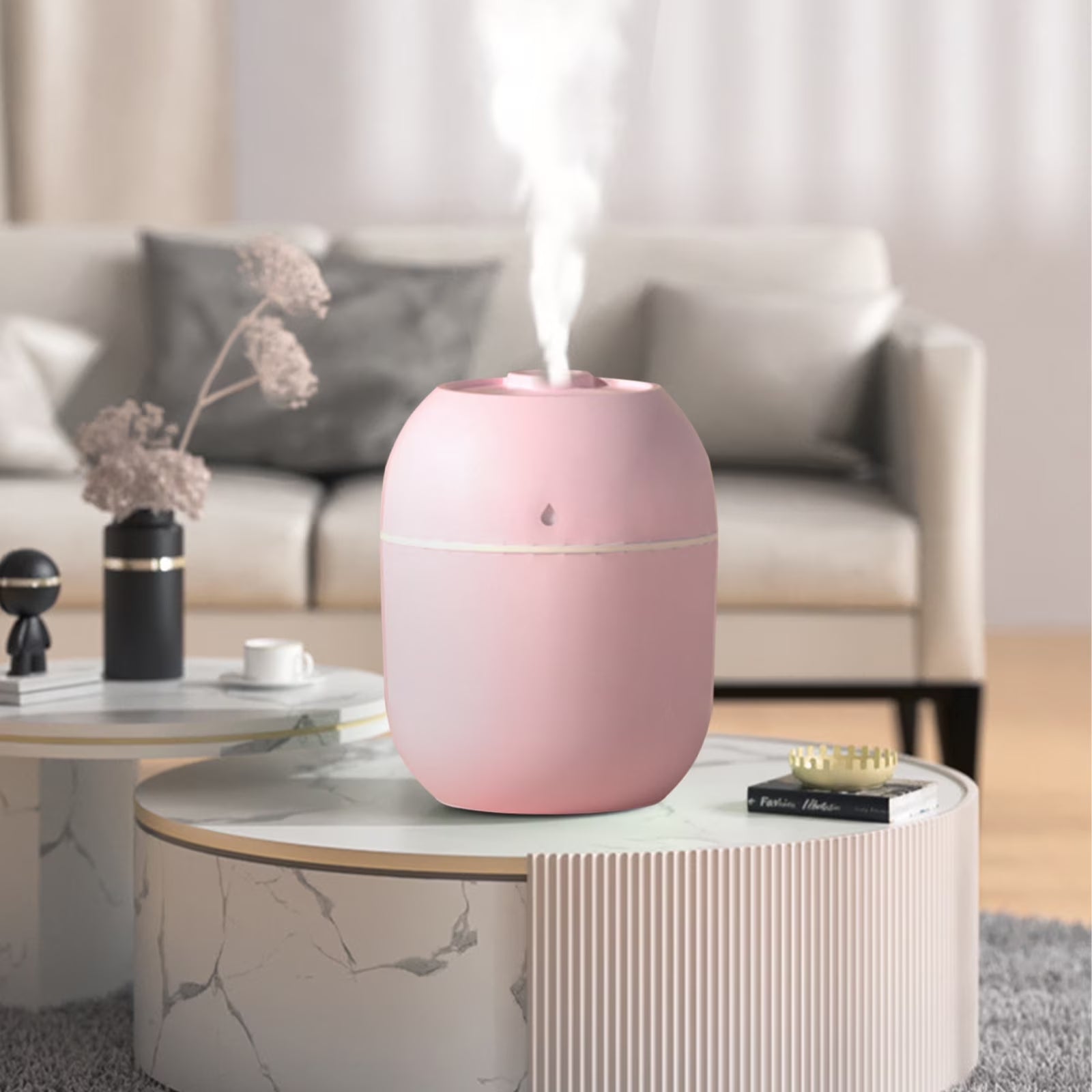 2023 Promotion on Sale, U Humidifier with Light ,Quiet Cool Mist Humidifier for Bedroom and Office ,Plants, Easy to Clean