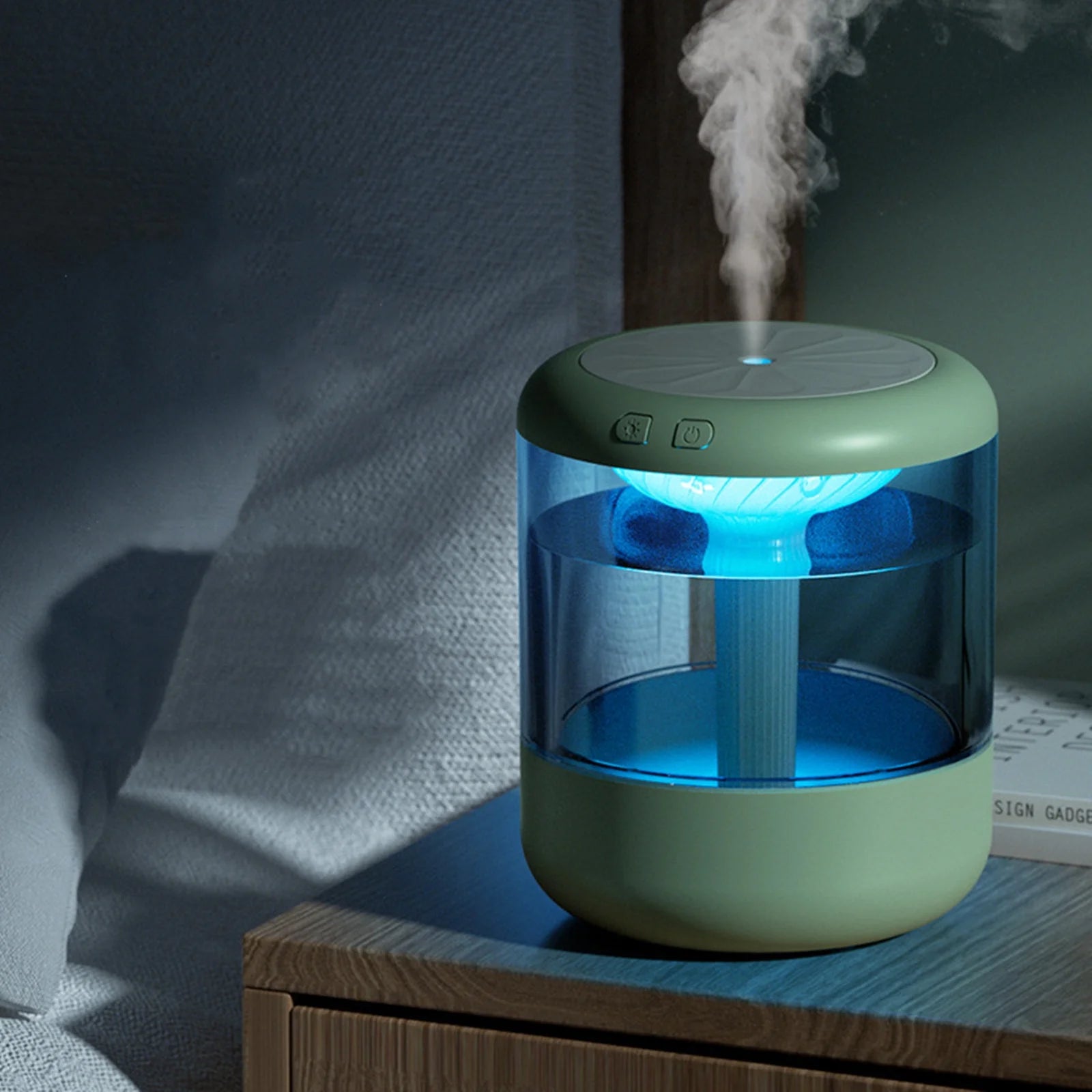 2023 Promotion on Sale, U Humidifier with Colorful Light ,Large Capacity 1.2L Quiet Cool Mist Humidifier for Bedroom and Office ,Plants, Easy to Clean