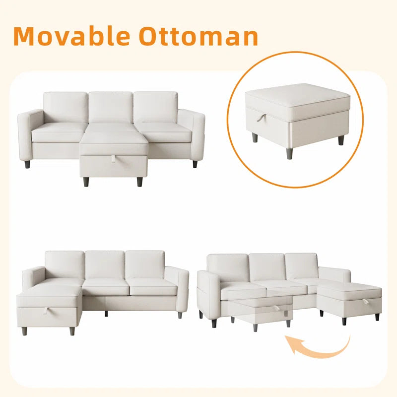 Harkeerat 78" Upholstered Sofa Couch